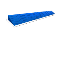 鸣固 室内台阶斜坡垫门槛 机器人手推车爬坡垫 100*10*4cm 蓝色