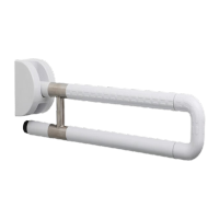 鸣固 ZJ6200折叠上翻残疾人无障碍挂壁浴室助力起身坐便器马桶扶手架 可定制