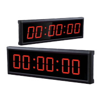 胜帐 双面倒计时器比赛松led电子屏 10寸6位充屏提醒钟