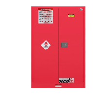鸣固 工业防爆柜 化学品安全柜 危化品储存柜 红色90加仑1090*860*1650