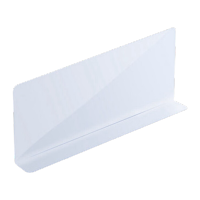 鸣固 分隔板 透明PVC磁吸 磁性商品挡板货架隔板 无磁款 28*4*12cm 10只