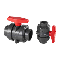 鸣固 日系UPVC双由令球阀 DN25(内径32mm) KD0420