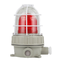 鸣固 LED防爆声光报警器220V36V24V红绿黄消防警示灯110分贝BBJ报警器 黄色36v