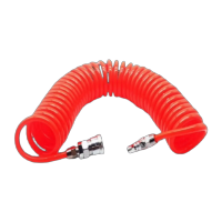 鸣固 ZN1128PU弹簧气管 软管空压机弹簧管 气泵高压伸缩软管螺旋风管 8*5(15米不带接头)