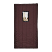 鸣固 棉门帘 冬季两层棉保暖防风挡风隔音门帘 隔断门帘防寒窗帘 咖啡色 0.9*2m(40*60cm窗口)