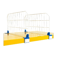 鸣固 货架分隔板挡板货架分隔片隔离板分类隔板片整理分类网片 网片L500*H350 单边卡扣厚5cm