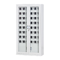 鸣固 手机柜多门带锁对讲机集中储存柜学校医院工厂 外玻40门带下柜手机充电柜