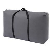 鸣固 大号加厚无纺布被子收纳袋结实搬家行李袋 大号90*50*27 灰色 CD255867