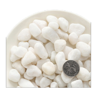 鸣固 天然白ZJ5452色石子石头大鹅卵石庭院铺路铺地小白石头园林枯山水白石子 1-2cm 15kg
