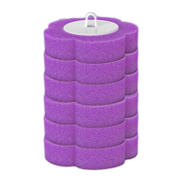 鸣固 一次性洁厕刷 卫生间可抛式无死角洗厕所刷子 薰衣草味替换头(6片)