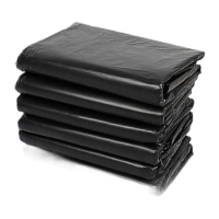 鸣固 大号黑色垃圾袋 一次性加大加厚塑料垃圾袋 60*80cm 2.4丝 普通款 100个 KW506936
