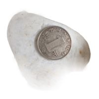 鸣固 天然白ZJ5455色石子石头大鹅卵石庭院铺路铺地小白石头园林枯山水白石子 5-8cm 15kg