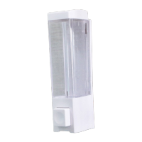 鸣固 皂液器 酒店浴室壁挂皂液器 卫生间洗手液器沐浴乳盒子 白色单头 188*71*99ZJ3512
