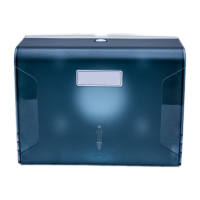 鸣固 酒店卫生间纸巾盒商场擦手纸盒纸巾架抽纸盒挂式防水擦手纸架厕所抽纸架 263*208*100 透明蓝ZJ7331