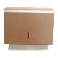 鸣固 酒店卫生间纸巾盒商场高档擦手纸盒纸巾架抽纸盒挂式防水擦手纸架厕所抽纸架 263*208*100 金色ZJ3499