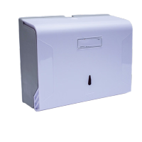 鸣固 酒店卫生间纸巾盒商场擦手纸盒纸巾架抽纸盒挂式防水擦手纸架厕所抽纸架 263*208*100 白色ZJ7332