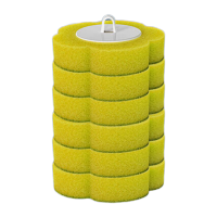 鸣固 一次性洁厕刷 卫生间可抛式无死角洗厕所刷子 柠檬味替换头(6片)