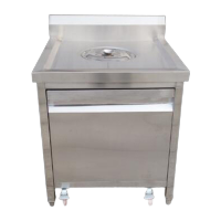 鸣固 ZJ3708不锈钢收餐车 厨余垃圾收集 食堂泔水移动收纳车 收餐车 600*600*800MM