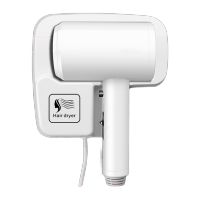 鸣固 ZJ7379酒店壁挂式吹风机 干发器 造型吹发器 浴室电吹风机 A款白色 1300w