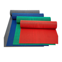 鸣固 [B]PVC镂空防滑地垫酒店厨房卫生间浴室隔水地垫门厅走道满铺地毯灰色款 厚度4.5mm 1.2米宽ZJ5228