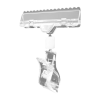 鸣固 POP广告夹爆炸贴夹子 标价签货架标签夹 货架夹 水晶夹(短号)MGF1013 KW656596