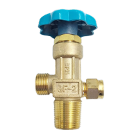 鸣固氧气角阀QF-2阀氧气钢瓶阀 底部螺纹G1/2带手轮KW578640