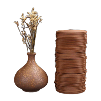 鸣固ZJ6682 檀香盘香 厕所去臭办公室卧室去味驱蚊艾草熏香佛香 120盘艾草+香炉+防火棉+支架