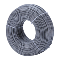 鸣固 包塑镀锌钢丝透明涂塑钢丝绳带皮PVC钢丝绳包胶晾衣绳 每米 6mm约0.078公斤KW837215