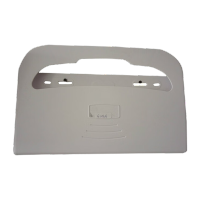 鸣固 马桶坐垫纸巾架 一次性马桶坐便纸盒 坐厕纸架 卫生间塑料马桶垫纸盒 417*55*270mm ZJ3489