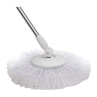 鸣固 拖把 加大滚轮双驱动甩干拖布 免手洗替换头旋转拖把 拖把布头 36cm 3只 KW731332