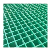 鸣固 ZJ5739玻璃钢格栅 洗车房格栅盖板 玻璃钢树池篦子养殖场格栅地网格 绿色1平米 孔规38*38*38国标