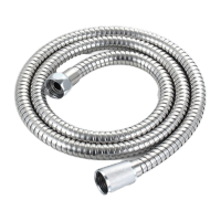 鸣固 ZL2363淋浴管花洒软管不锈钢双扣耐压加密卫浴管浴室喷头弹簧软管 1米铜芯双扣管