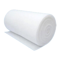 鸣固 初效空气过滤棉喷烤漆房顶棉漆雾棉空调风机口滤网防灰阻燃棉 2米*20米*5毫米阻燃棉CW803983