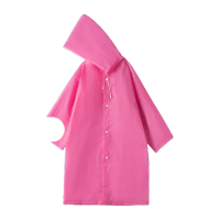 鸣固 防汛雨衣成人雨衣男女士长款带帽加厚户外旅游徒步车上常备雨披 便携式雨衣/件一次性雨衣EVA EVA粉色