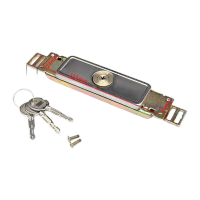 鸣固 卷帘门锁 卷闸门锁商铺仓库通用型铜芯防盗防撬门锁中间开 十字款MGF2176