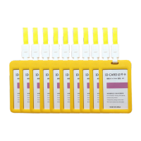 鸣固 胸卡工牌 学生卡套双面透明学生证工作证件卡套 黄色(含挂绳)10个