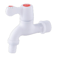 鸣固 水龙头PVC6分白色龙头KW548034