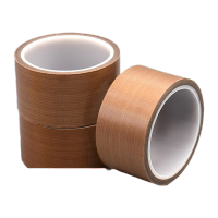 鸣固 特氟龙耐高温胶带隔热耐磨防烫防火真空机包装封口胶布工业用电路版胶布 0.13mm厚 50mm*10m 1卷