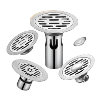 鸣固 地漏 不锈钢拉丝圆形防臭地漏 [15CM]圆形鸣固 地漏-自封单用