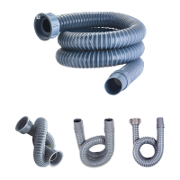 鸣固 螺口下水管排水管双螺口头延长软管配件 单螺口1.5米