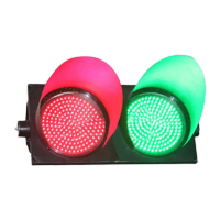 鸣固 红绿灯 300型机动满盘交通信号灯 高尔夫满屏道路红绿两灯 交通信号灯加手动按钮