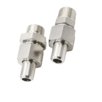 鸣固 304不锈钢焊端式直通管接头 R3/8-D0 10MM送密封