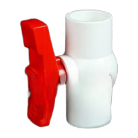 鸣固  PVC 加厚 给水配件球阀 阀门开关 20-110mm 给水球阀 90给水球阀螺口