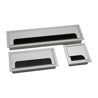 鸣固 办公桌穿线盒 铝合金电脑桌线孔穿线孔盖电视柜装饰盖板走线槽 80*80mm