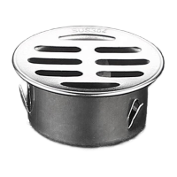 鸣固  不锈钢户外天台地漏盖过滤罩屋顶阳台雨水斗排水管防堵平面 201不锈钢 适用50mm管径