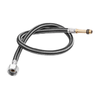 鸣固 ZL23604分304不锈钢尖头管编织管菜盆冷热水龙头进水软管单头 尖头混编管80cm(2条)