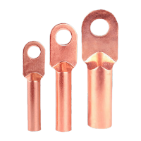 鸣固 DT铜鼻子电缆接头铜接线端子 线鼻子酸洗堵油线耳紫铜端子 DT铜鼻子 DT-35平方/1只