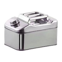 鸣固 304不锈钢汽油桶30升20升10L柴油壶食用油铁油桶汽车备用油箱加厚油桶 不锈钢10L