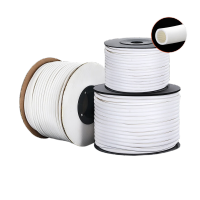 鸣固 白色内齿形号码管机打PVC梅花管 印字标识线号管 白色 16平方/1卷 纸盘 约10米