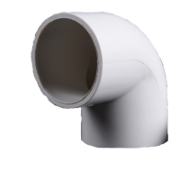 鸣固PVC管弯头水管配件给水管90度上下水直角弯接头鱼缸 国标塑料管件 25mm白色